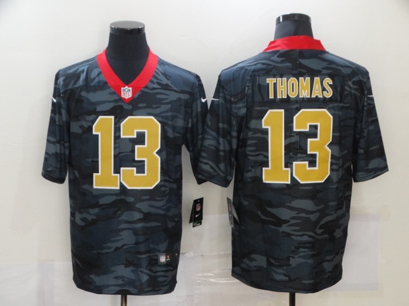 Men's New Orleans Saints Michael Thomas #13 Gray Camouflage Jersey